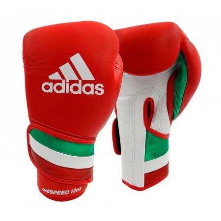 Перчатки боксерские Adidas ADISPEED, цвет красно-бело-зелёный